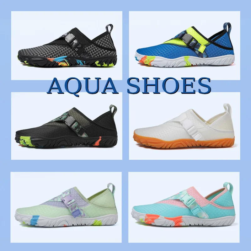 Trend multi-functional sports shoes for men and women outdoor casual shoes Light mesh breathable wading shoes