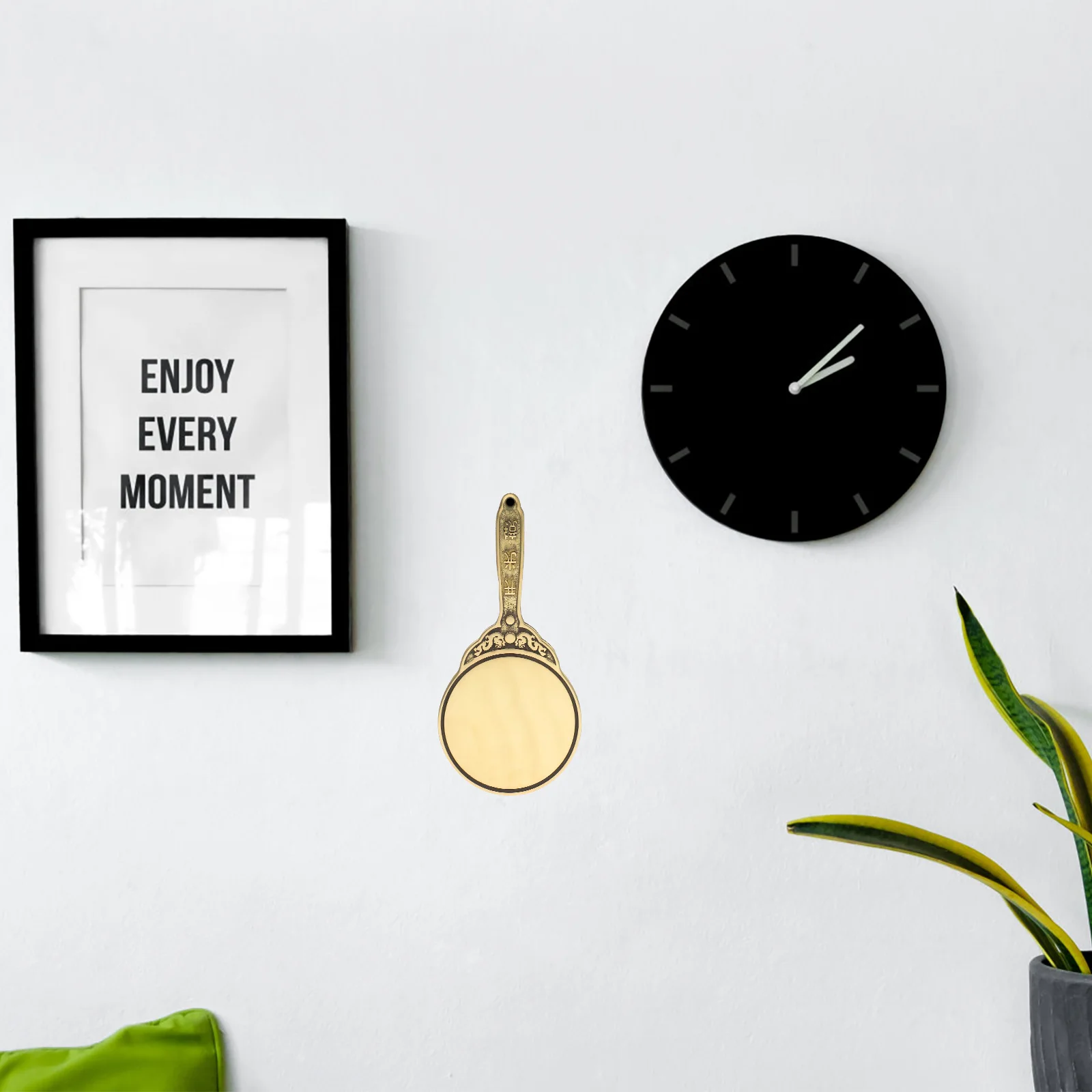 

Copper Bagua Mirror Ornament Feng Shui Flat Mirror Craft for Home Office Shop Blessing Decor Traditional Feng Shui Craft