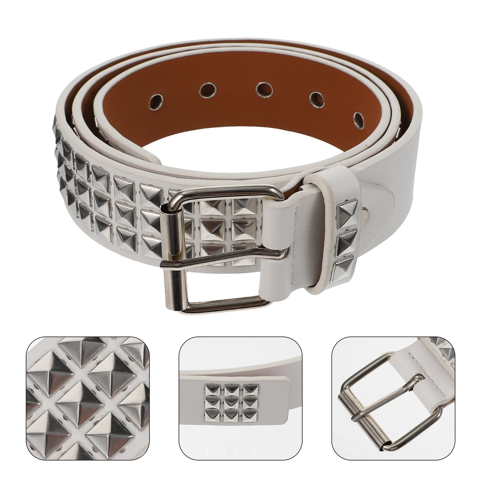 

Metal Rivet Belt Golden Waist Women Dress Stud Chain Fashion Clothing Accessory Buckle