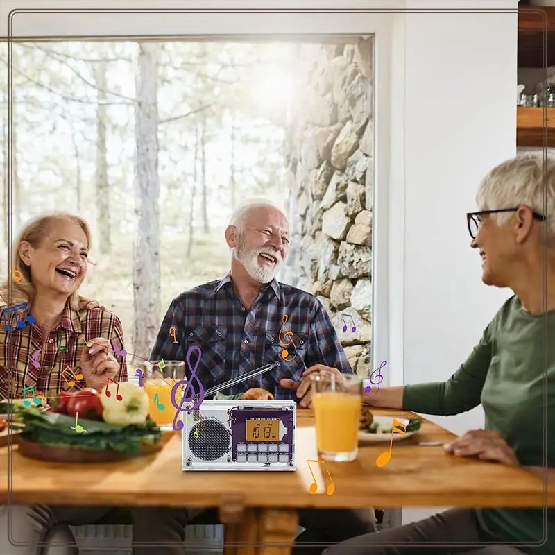 موثوقة-DIY طقم راديو رقمي راديو رقمي شاشة الكريستال السائل تجميع عدة FM 87-108MHZ مع ساعة للطلاب الجذعية التعلم التدريس