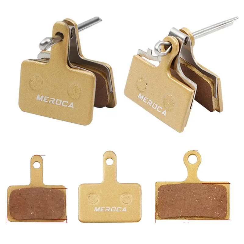 Meroca Bicycle Brake Pads Semi-Metallic MTB Disc Brake Pads for Shimano Type Balatas G01S XTR XT M9000 SLX M7000 M666 M675 M615