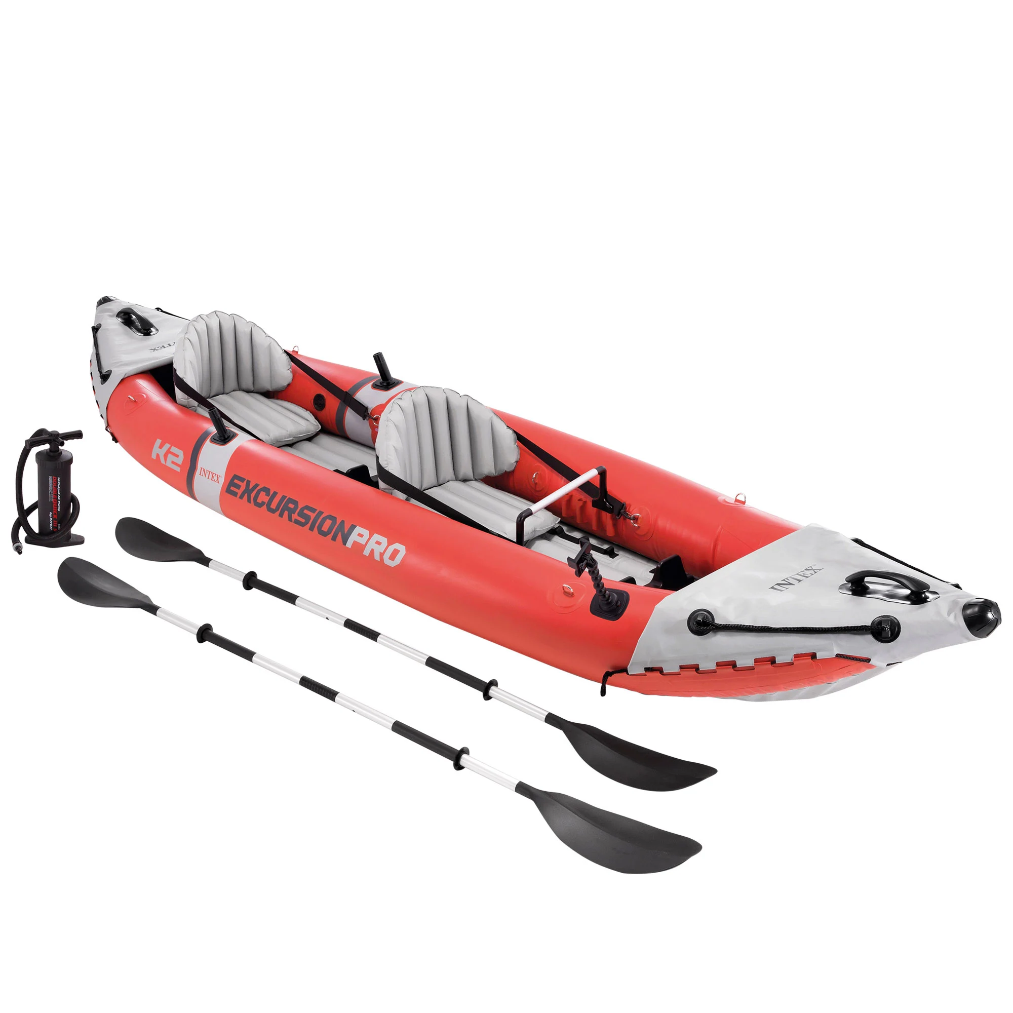 Inflatable Kayak INTEX K2 Excursion Pro oars + inflator, kayak accessories, nautical, inflatable boat, inflatable Kayak 2 people, individual inflatable Kayak, water sports, inflatable Kayak, Intex Kayak