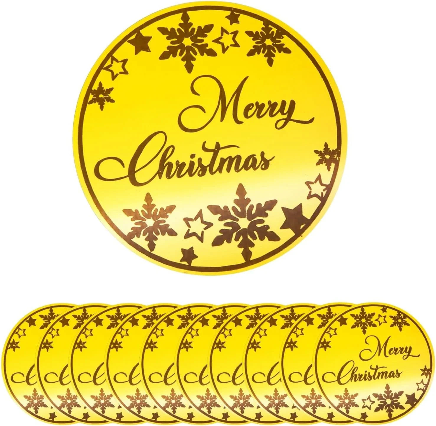 20 Stück Frohe Weihnachten Acryl Cupcake Topper Schneeflocke Spiegel geschnitzt Kuchen Topper Weihnachtsfeier Dekoration Cupcake Dekorationen