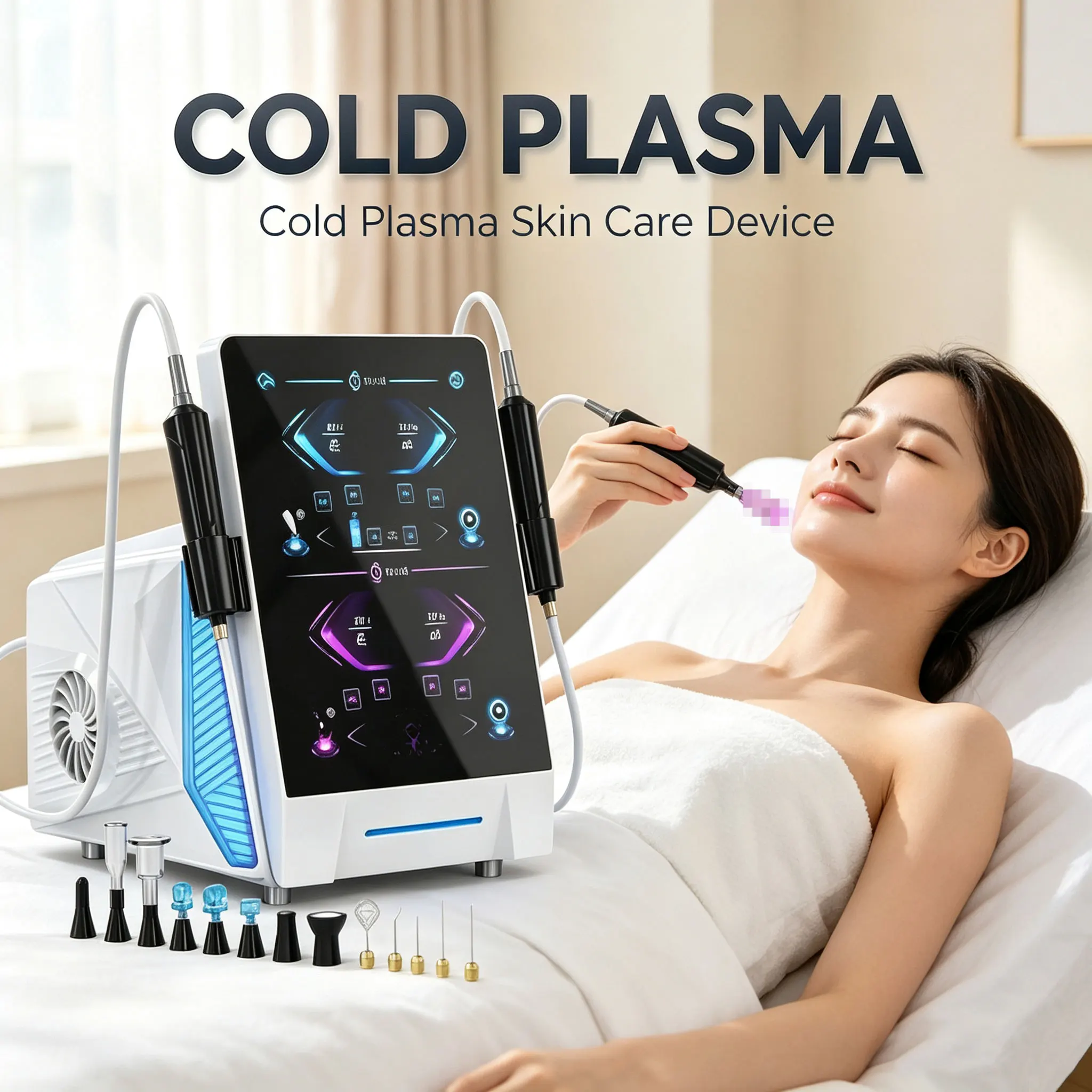 Fusion Cold Plasma Low‑Temperature Beauty Instrument for Firming and Softening Skin, Specifically Designed for Beauty Salons
