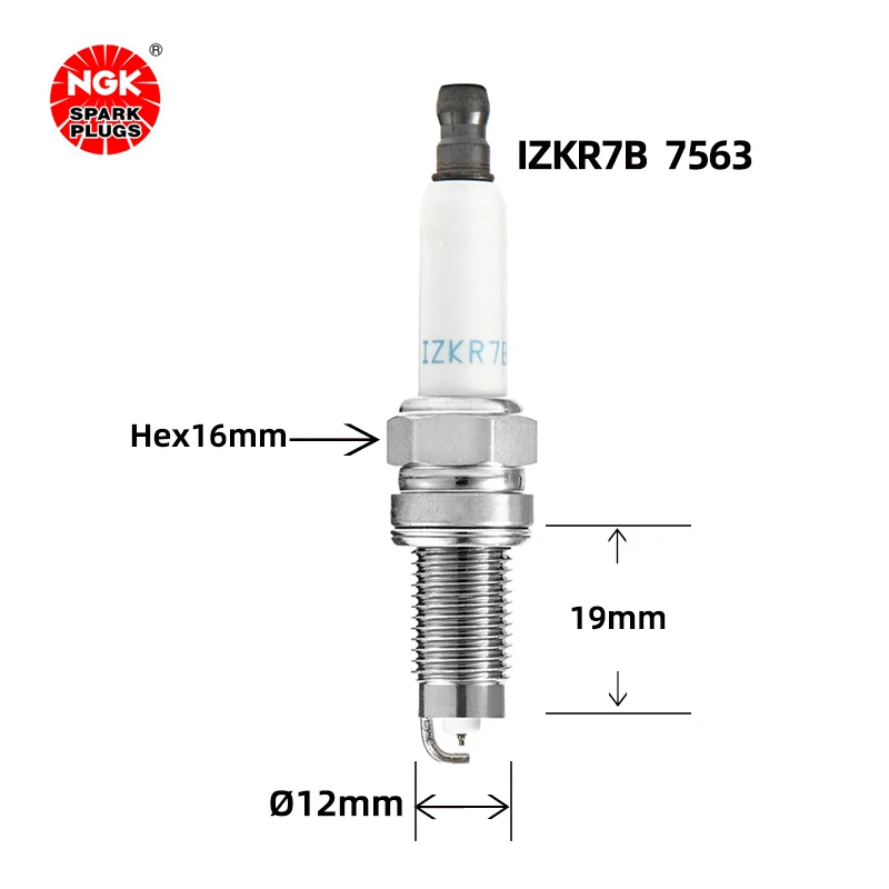 NGK Iridium Platinum Spark Plug IZKR7B 7563 for Audi TT Coupe Volkswagen Eos Touareg