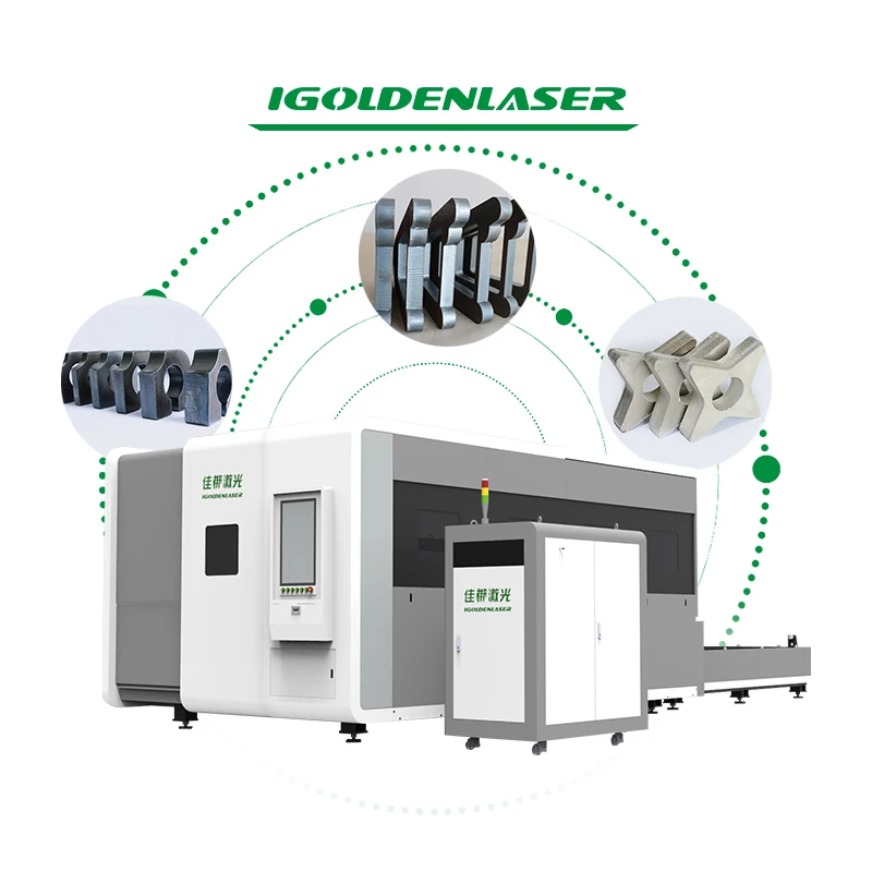 3015 High Power Enclosed 3Kw 6Kw 8Kw Fiber Laser Cutting Hine With Protection Cover