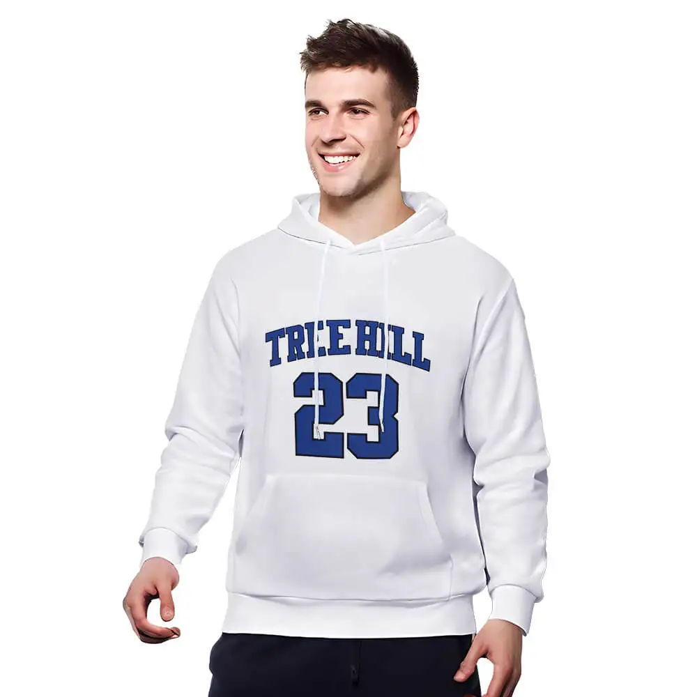 هوديي الغربان ناثان سكوت # 23 أزياء One Tree Hill لكرة السلة التأثيرية 4 ألوان أزرق أسود أبيض رمادي Takerlama #4