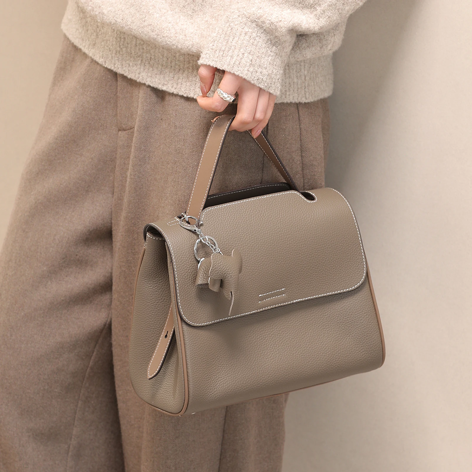 

Женская сумка через плечо ITAMOOD из натуральной кожи на День святого Валентина, регулируемый ремень, большая вместительная сумка для поездок на работу с подвеской