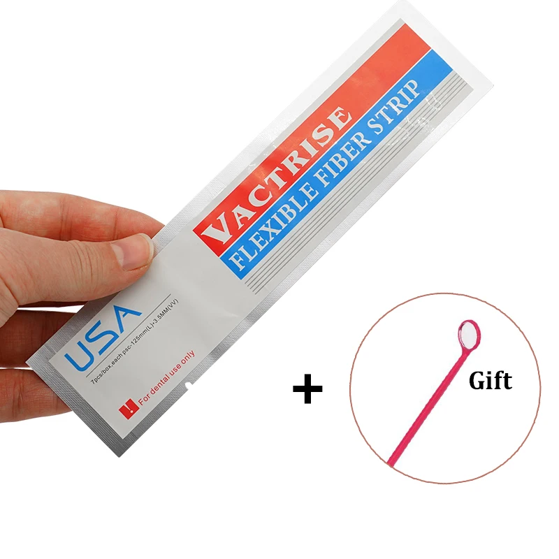1pc Zahn faser Schiene Glas flexible Faser Streifen Verbund harz Bonding Kleber Faser Streifen Band Halter 3,5 x mm