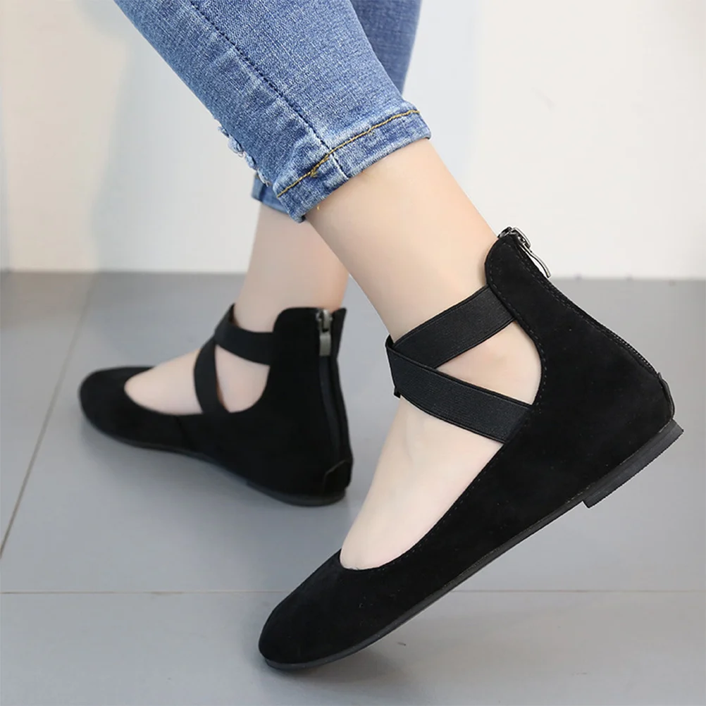 

1 пара черных, размеры 38, 7Us, 4,5Uk, 38Eu, 9,432 дюйма, дышащие лоферы на плоской подошве, женская повседневная обувь, нескользящая модная обувь на четыре сезона