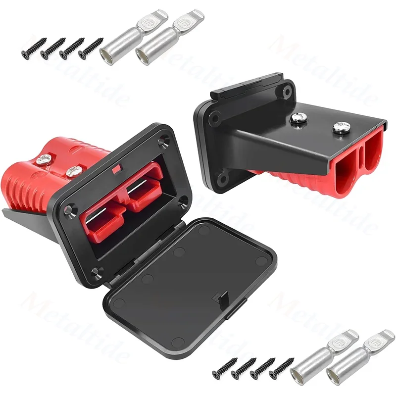 And 2PCS 50A 120A 175A Quick Connect Wire Connectors with Mount and Cap Battery Quick Disconnect 12V-36V Battery Quick Connect