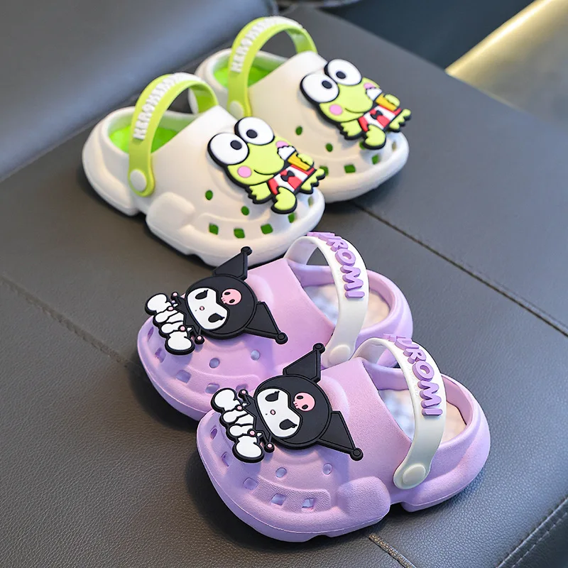 Sanrio Hello Kitty Slippers Anime Cartoon Kuromi Cinnamoroll Summer Indoor Slipper Home Non-Slip Flip-Flops Children Girl Gifts