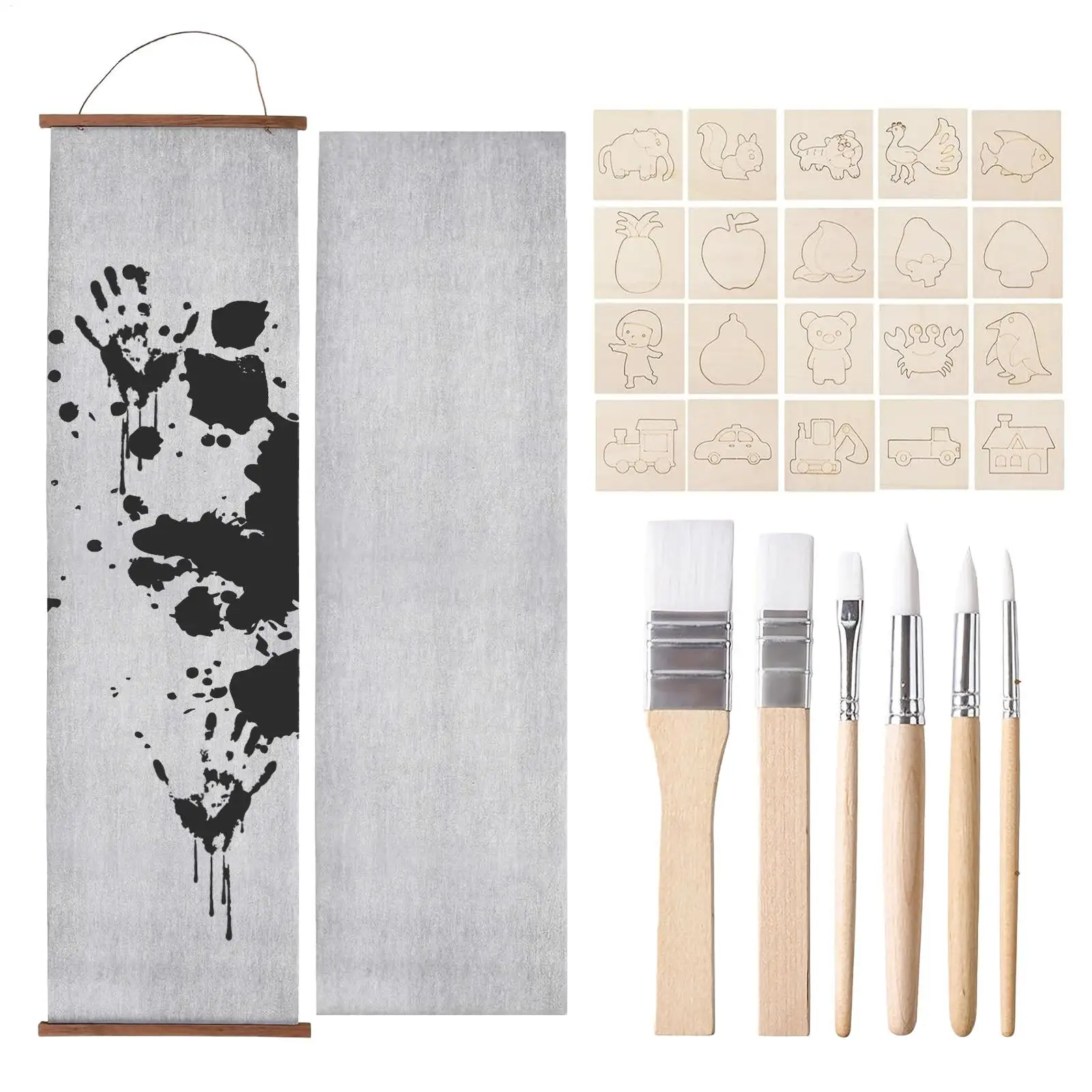Water Drawing Canvas Large Reusable Non Slip Template Pens Frame Water Pen Painting Drawing Canvas for School Classroom Home