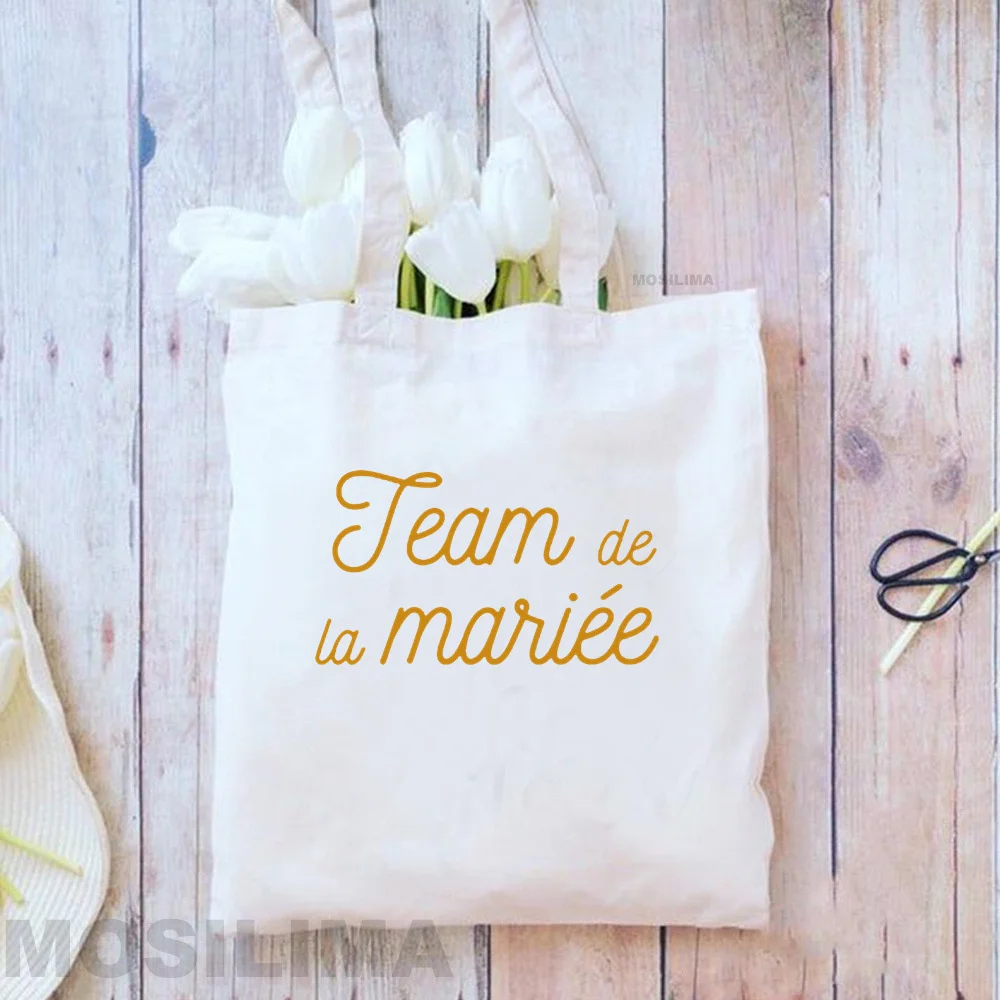 Team Bride Wedding Party Decoration Bag Bridsmaid Gifts Bag Bachelorette Beg 35*40CM Q7MF