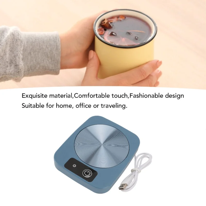Coffee Mug Heater Coaster Thermostat Heating Cup Pad For Office Home Desk Use