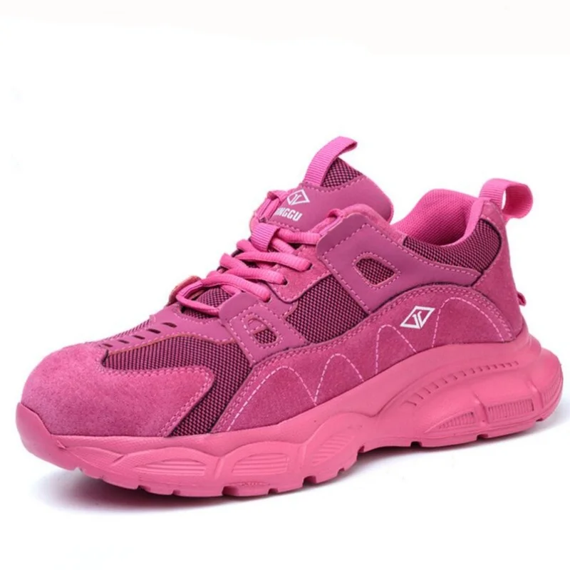 

Fashion Safety Shoes Women Work Sneakers structured Shoes pneumatic-Proof Protective Shoes Work Boots Steel Toe Shoes