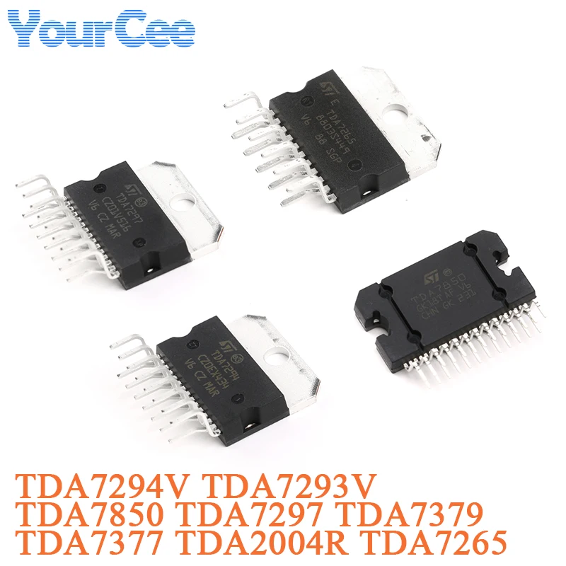 TDA7293V TDA7294V TDA7265 TDA7377 TDA2004R TDA7850 TDA7297 TDA7379 Multiwatt15 ZIP-15P Multiwatt11 Flexiwatt25 Amplifier Chip