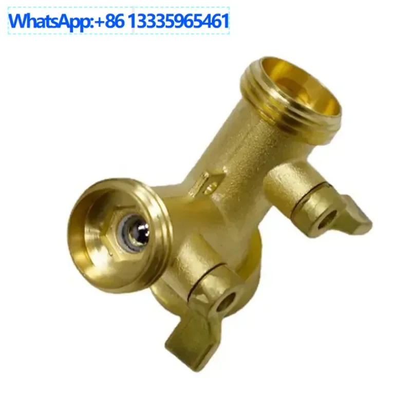 

5Pcs 3/4 inch (about 1.9 cm) brass two-way hose distributor, brass two-way garden hose connection