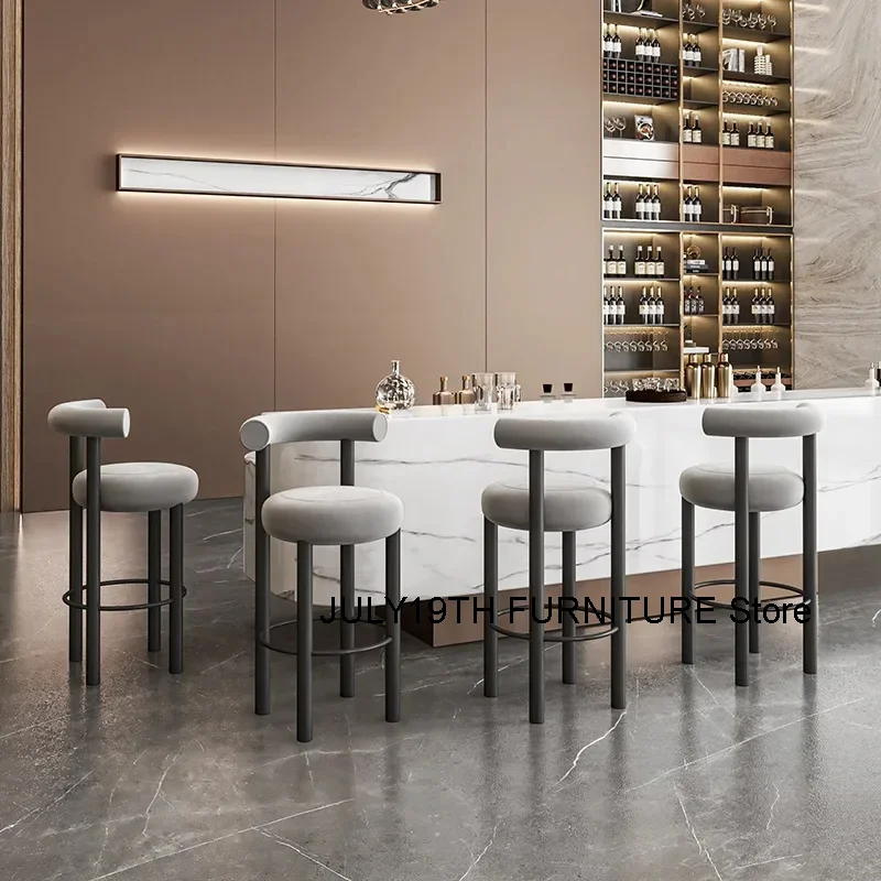 Kitchen Island sedia da Bar di lusso sgabello da Bar moderno nordico sgabello da Bar minimalista Design Lounge Taburetes Altos Cocina mobili per la casa