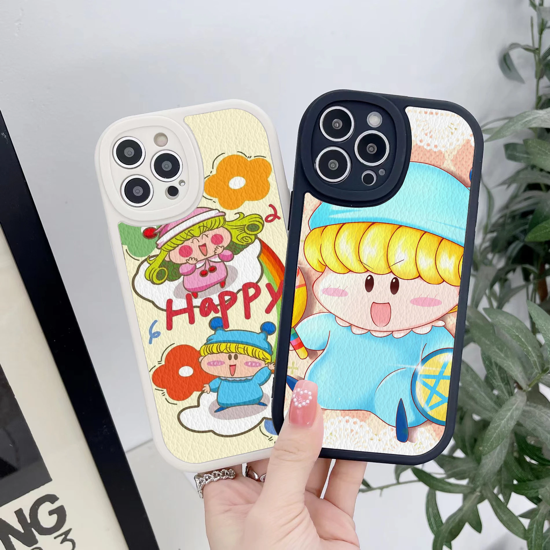 De Proteção da lente Pele De Cordeiro Dos Desenhos Animados Noinclude Mirumo わがまま☆フェアリー ミルモでポン! Capa de telefone para iphone14 11 12 13promax xr xsmax 7plus capa