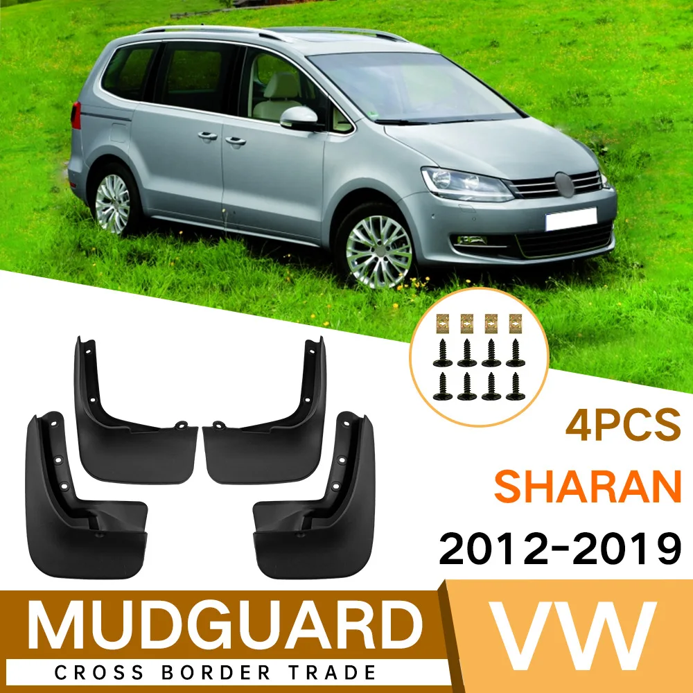 

For Volkswagen Sharan 2012-2019 black car mudguard Reduce dust Resist tire dirt car accessories tools