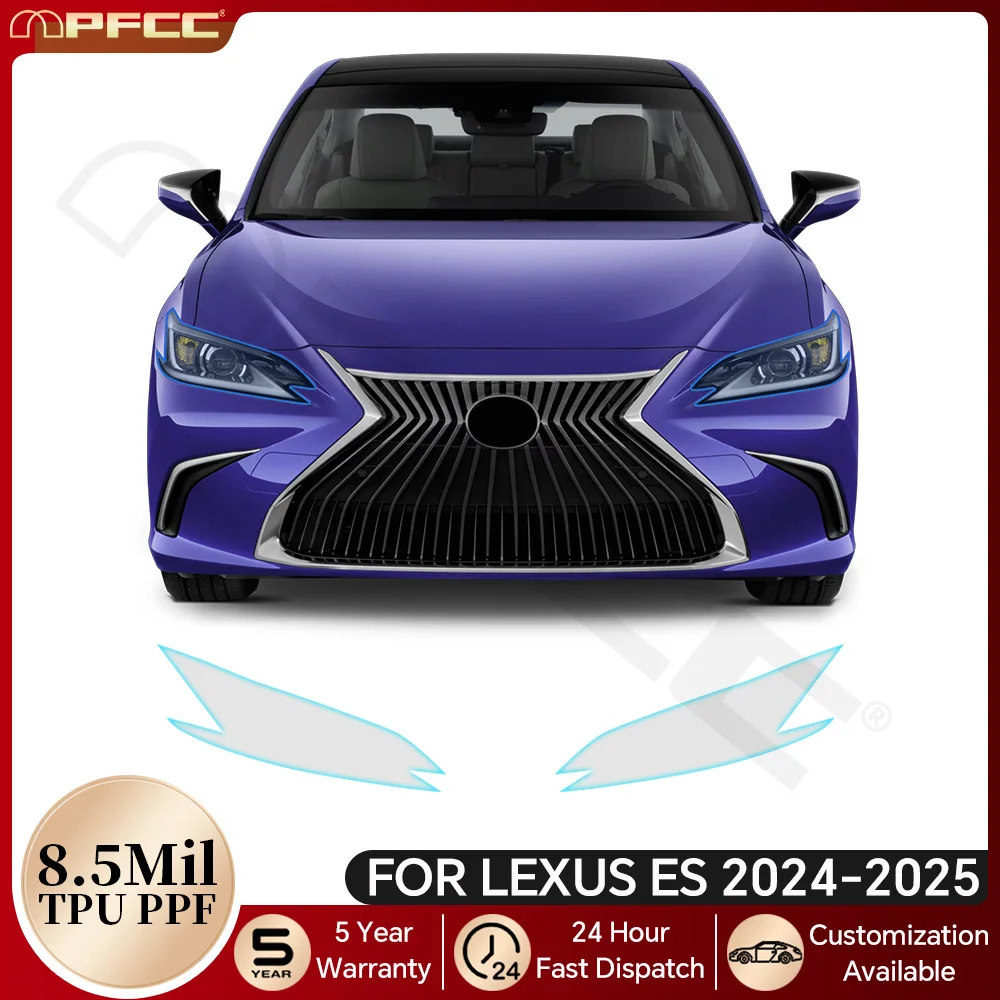 

Car Headlight Rearview TPU Paint Protective Film For Lexus ES 250 300H 350 2019-2023 Pre-cut PPF Clear Bra Anti-scratch Kit