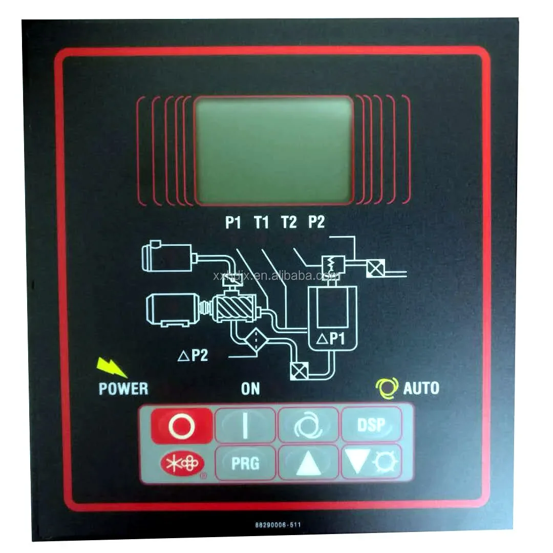 Painel controlador remoto eletrônico para compressor de ar parafuso, série MAM 6090, fábrica