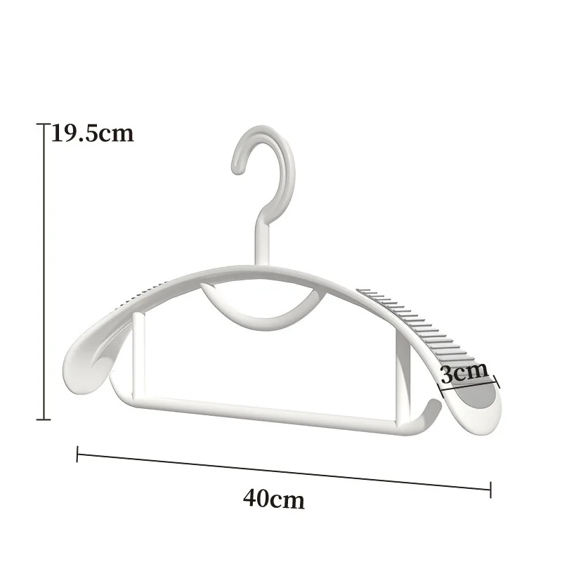 Household Non-slip Hanger, Thick And Wide Shoulder Plastic Drying Rack, Used To Hang Clothes Wholesalers