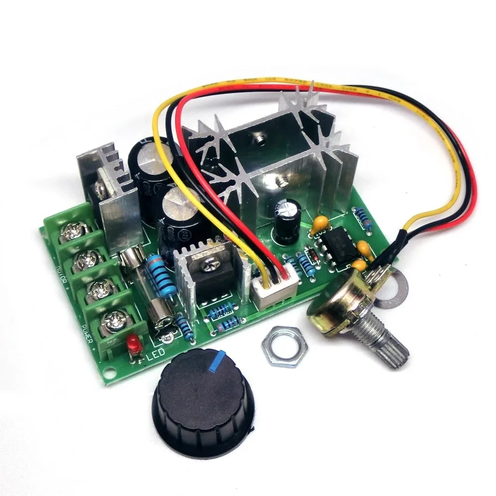 DC motor speed regulator 12V24V36V48V high-power drive module PWM controller 20A regulator