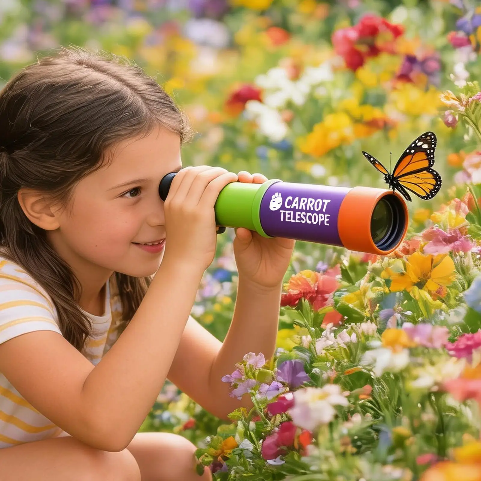 1PC Children Monocular Telescope Waterproof Handheld Telescope Outdoor Camping Magnification Hunting Telescope