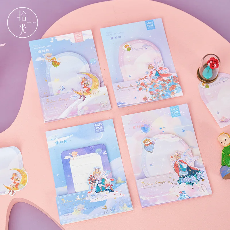 

24 pcs/lot Kawaii Little Prince Memo Pad Sticky Notes Cute N Times Stationery Label Notepad Bookmark Post School Supplies