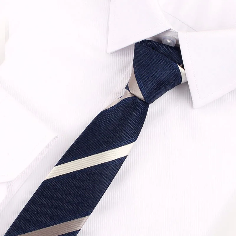 Men ties necktie Men\'s vestidos business wedding tie Male Dress legame gift gravata England Stripes JACQUARD WOVEN 6cm
