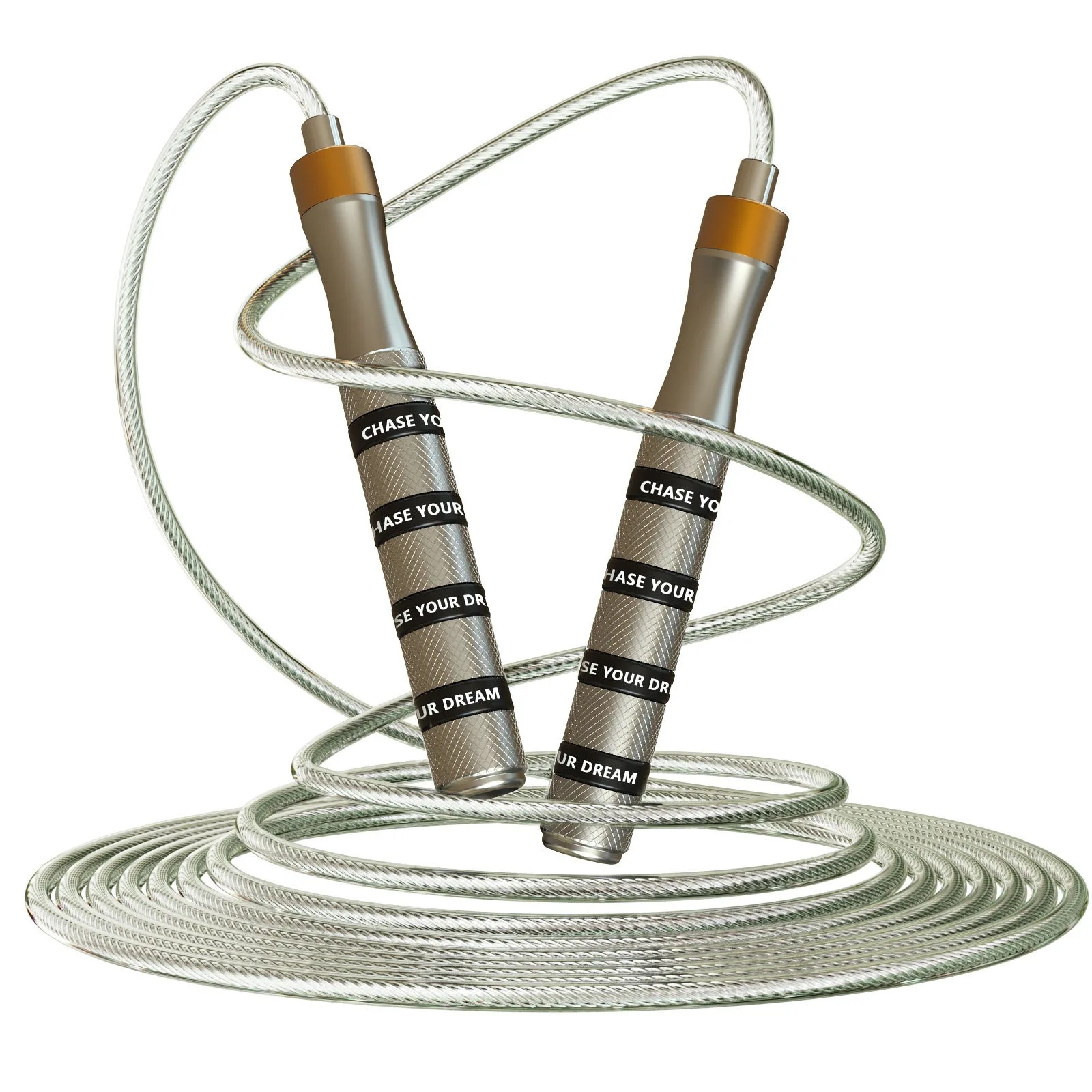 

Скакалка с самоблокирующимся механизмом, подходит для аэробики, рукоятки из алюминиевого сплава, регулируемая длина шнура, для студенческих соревнований