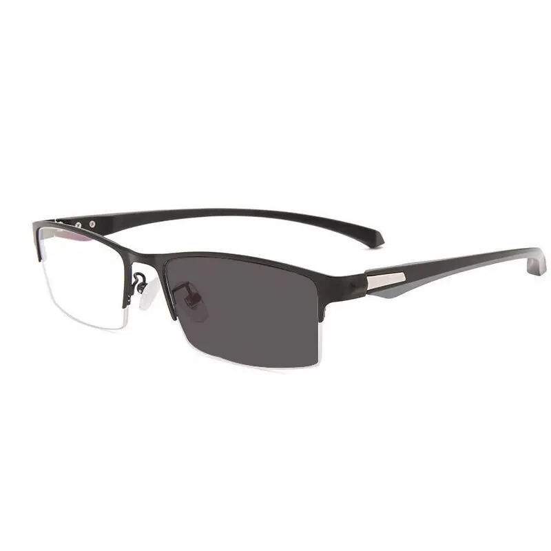 Tr90 Titanium Multifocal Reading Glasses Photochromic Progressive Bifocal Anti Blue Ray UV Protect Presbyopic Glasses Men Women