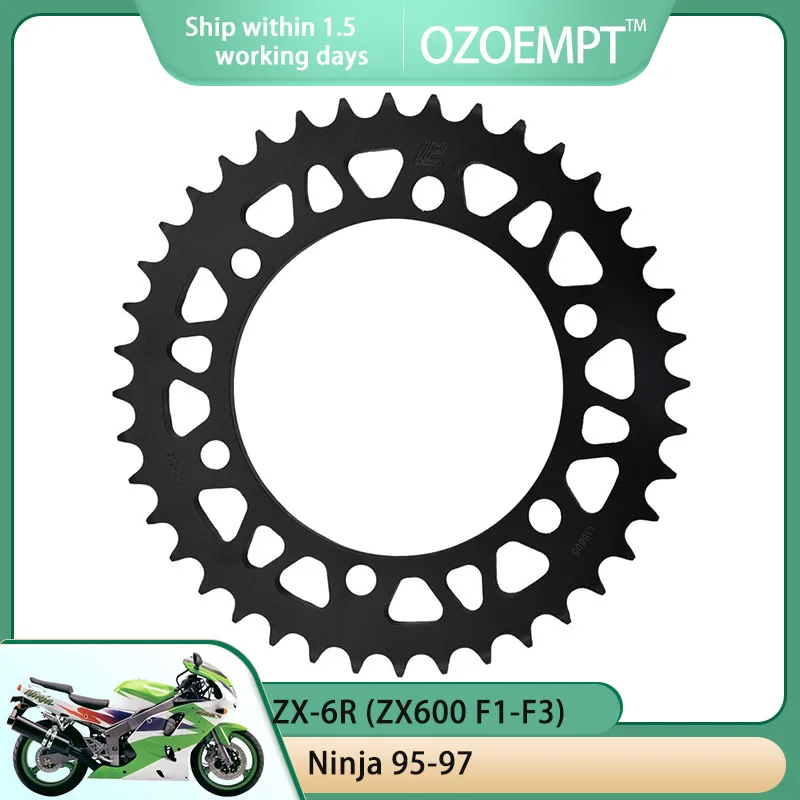 OZOEMPT 525-40T Motorcycle Rear Sprocket Apply to ZX-6R (ZX600 F1-F3) Ninja  95-97