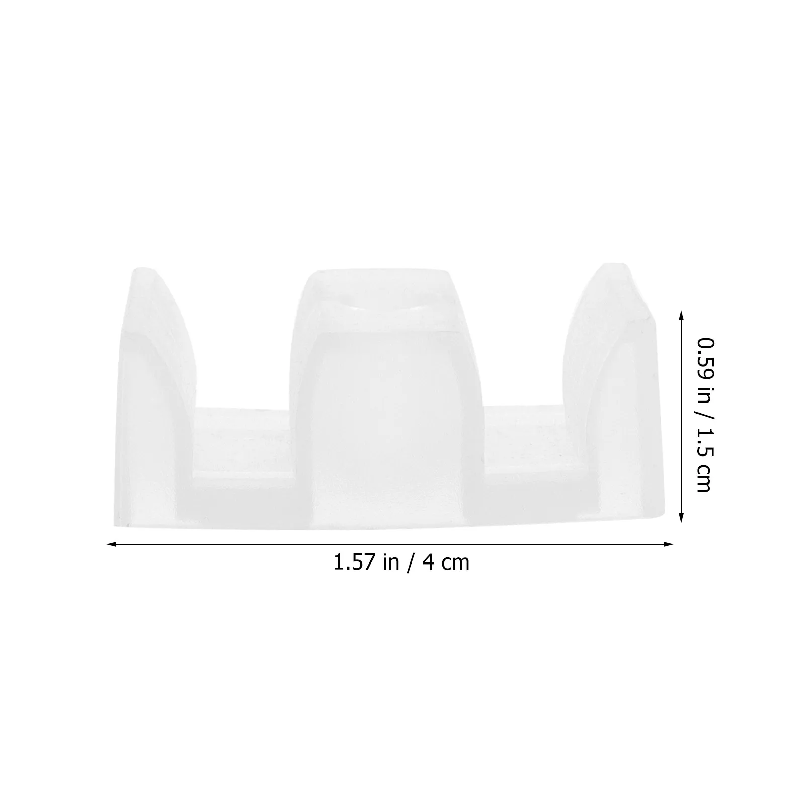10Pcs Sliding Shower Door Bottom Guide Plastic Bumpers Anti-Collision Anti-Slip Bathroom Door Limiter for Glass Shower Doors
