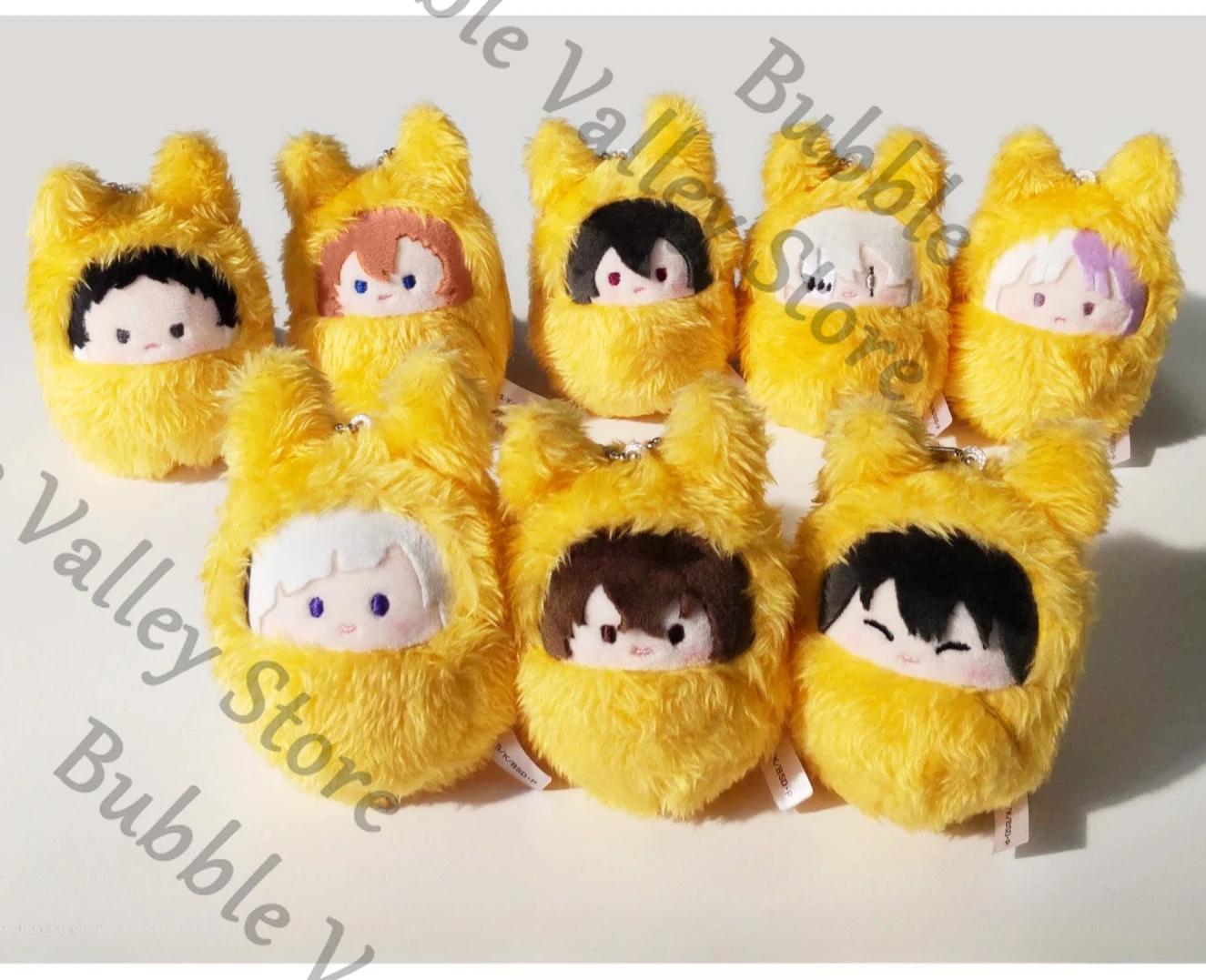 Bungo Stray Dogs Genuine Anime Fyodor D Dazai Osamu Sigma Cosplay Fluffy Infant Maumet Pendant Cartoon Puppet Keyring Gift