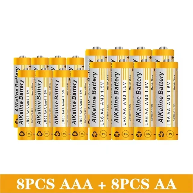 1.5 فولت AA 9800 مللي أمبير AAA 8800 مللي أمبير بطارية قلوية ل مصباح ليد لعبة Mp3 كاميرا فلاش الحلاقة مشغل أقراص مضغوطة لوحة مفاتيح وماوس لاسلكية سماعة #4