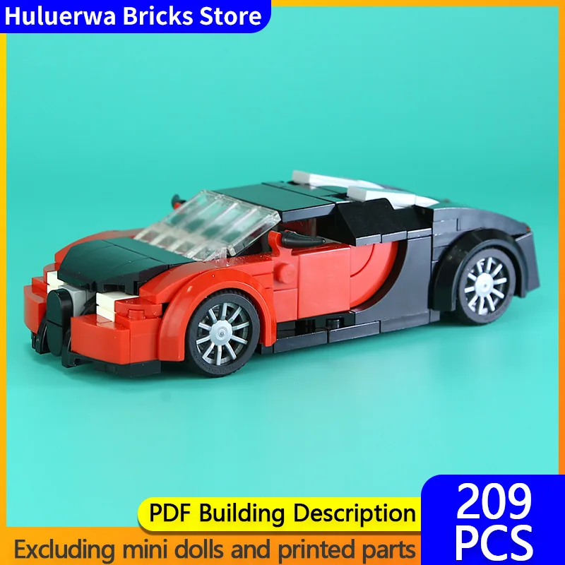 

Модель скоростного гиперкара MOC, строительные кирпичи Veyron 16,4, модульная технология Hypercar, подарки, праздник, сборка, детские игрушки, костюм