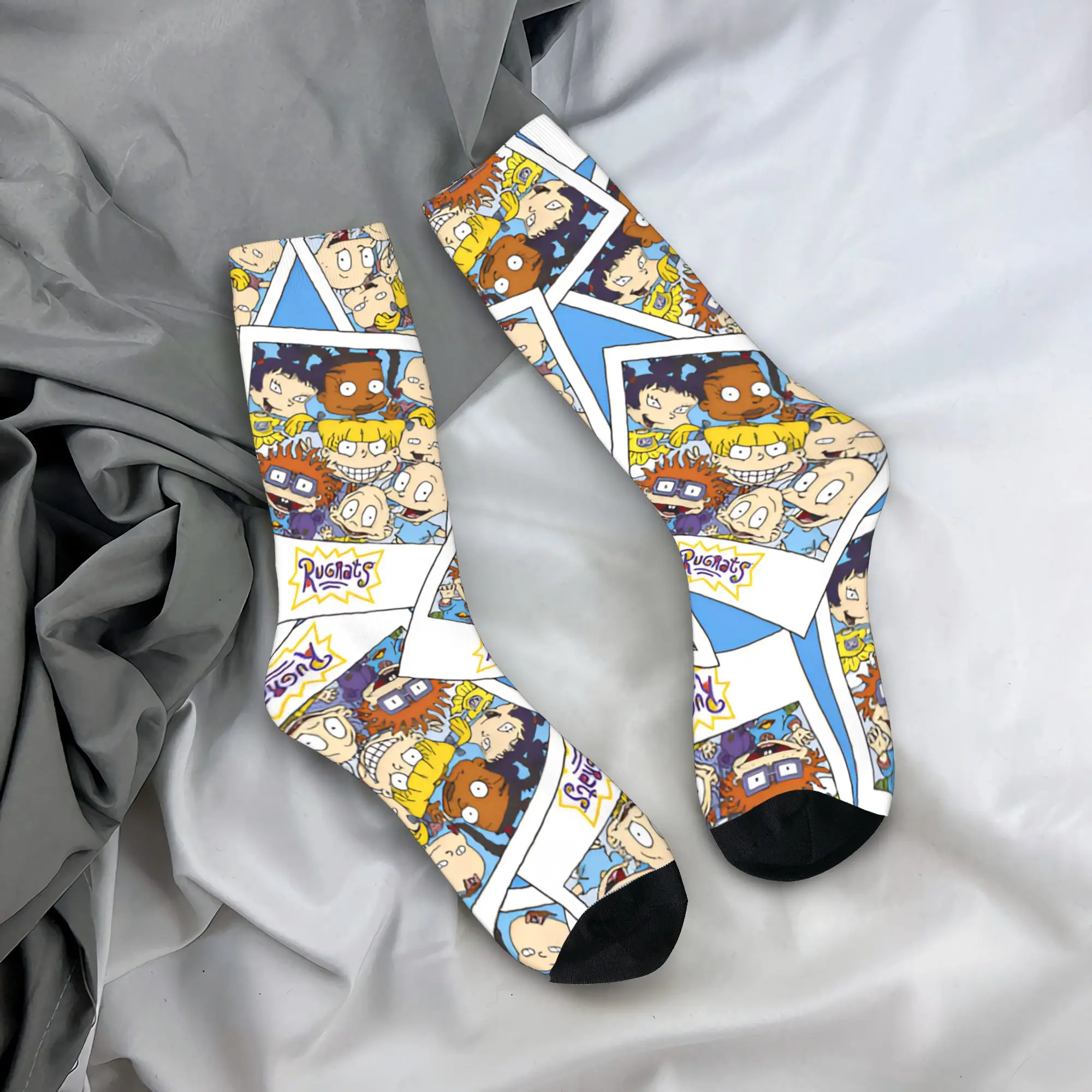 R-Rugrats لعوب شخصية جوارب تصميم الجوارب غير رسمية الشتاء المضادة للانزلاق الجوارب الرجال سكيت جودة الجوارب