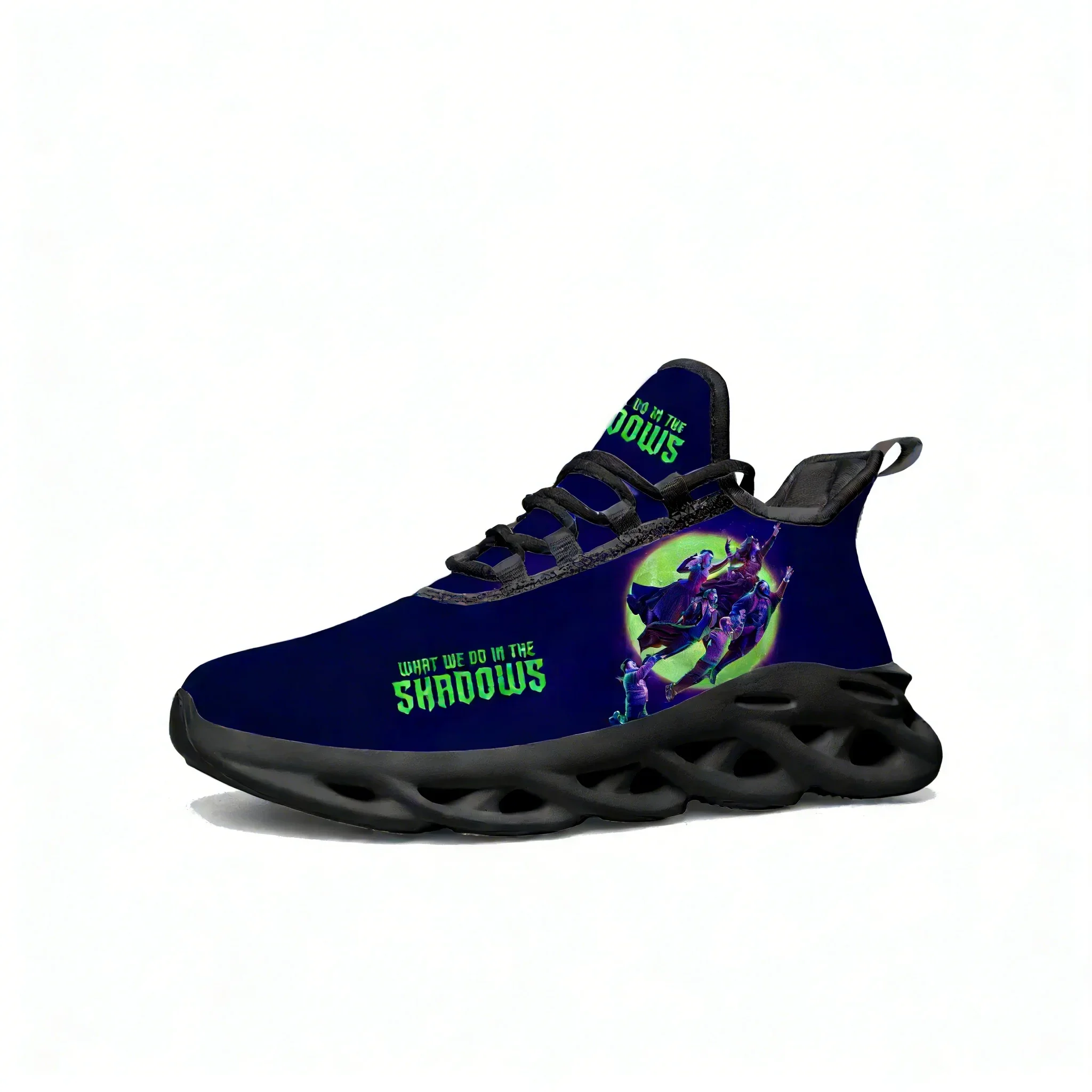 What We Do in The Shadows Lace Mesh Shoes Mens Womens Sports Shoe High Quality Fashion Casual Sneakers Custom Made Footwes