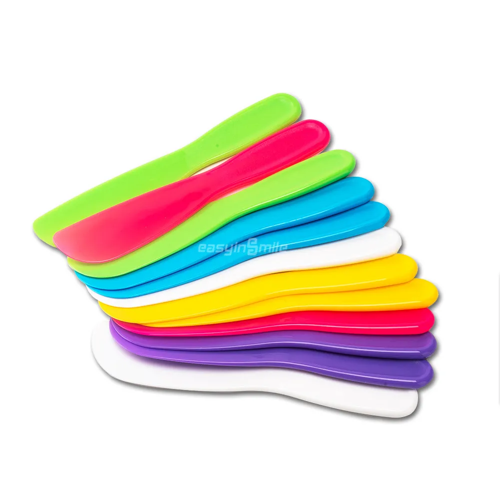 12Pc/Pack ental Alginate Mixing Plaster Spatula Knife Plastic Dental laboratory Gypsum Spatula Impression Material Dentist Tools