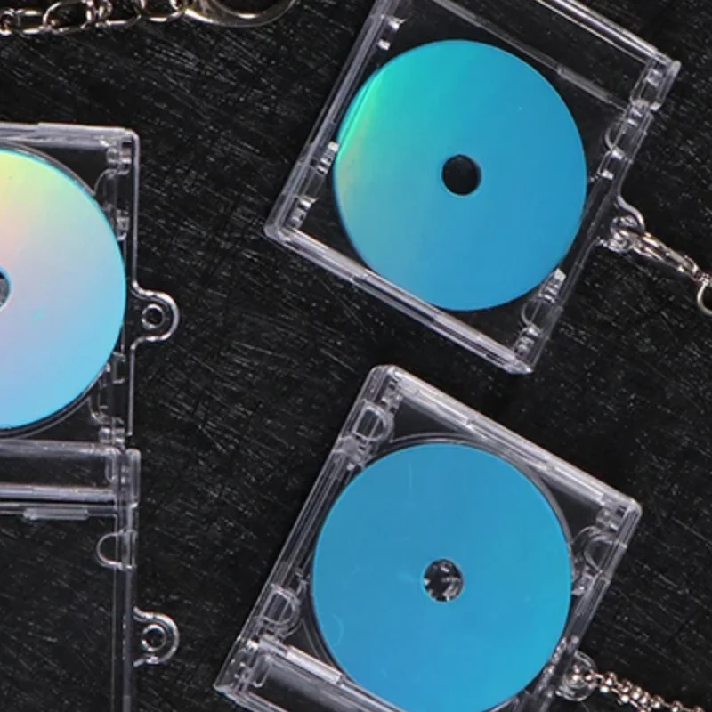 1 قطعة جديد حار مبيعات NFC وظيفية قرص مضغوط لعشاق الموسيقى لإنشاء قرص الموسيقى شخصية TS مفتاح سلسلة التسمية الهدايا