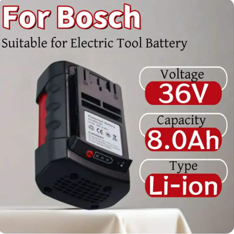 

For Bosch 36V 8.0AH Lithium-Ion Rechargeable Battery BAT810 BAT840 D-70771 BAT836 BAT818 2607336003 Replacement Tools Battery