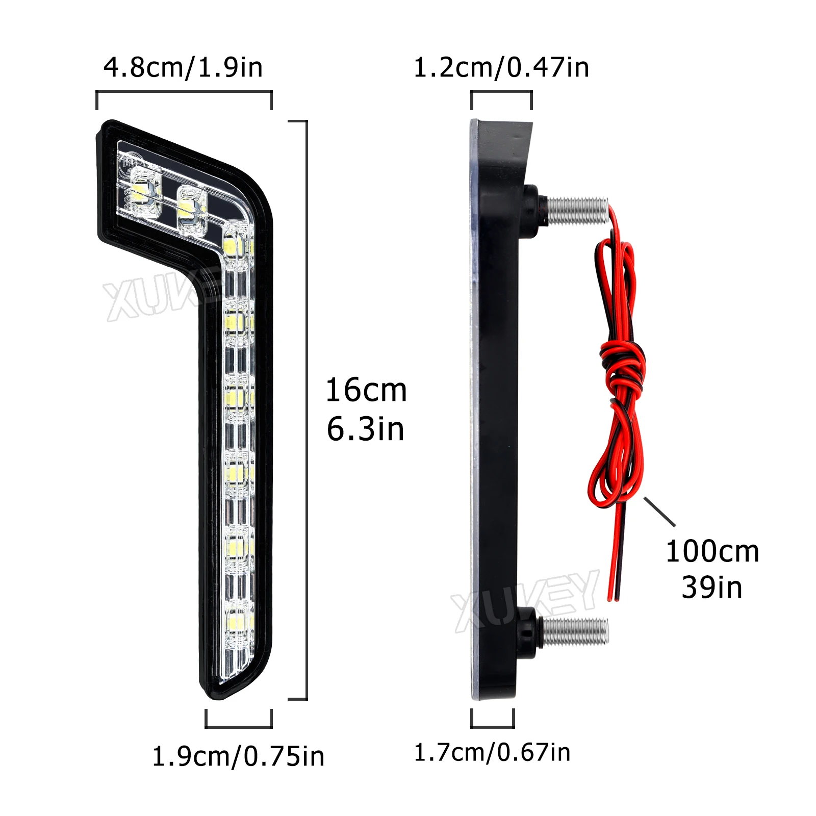 Feux de jour universels à 8LED, 12V, style L, DRL, lumière blanche, pare-chocs de conduite étanche, antibrouillard, accessoires de voiture