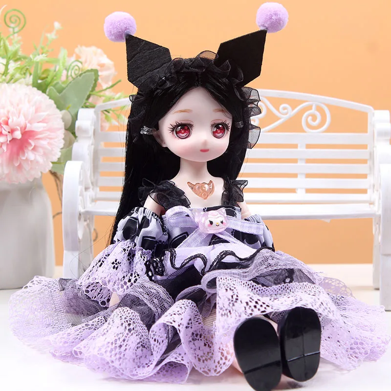 30cm Dreamy Princess Doll Tall Multi Jointed Flexible Poseable Dress Up DIY Toy Set for Girls Children Birthday Gifts Holiday - view 5