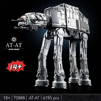 MINISO DISNEY 6785PCS UCS Large Space AT-AT 75313 Building Blocks Set Bricks Model Kids Boys Birthday Christmas Gifts Toys