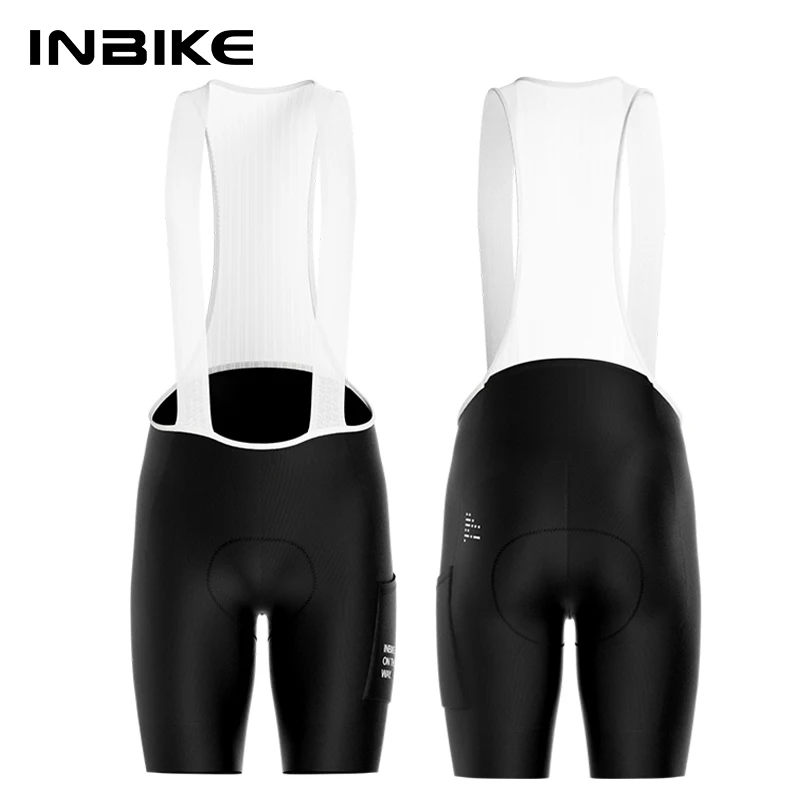 INBIKE Radhose für Herren, atmungsaktive Rennrad-Tights mit Taschen, atmungsaktive, gepolsterte Fahrradhose, MTB-Bekleidung