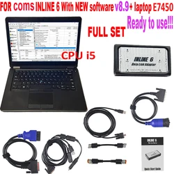 Co min INLINE 6 DataLink diagnosis  laptop E7450 V8.9 Software Truck Scanner Heavy Duty Insite Data Link tools Diesel Diagnostic