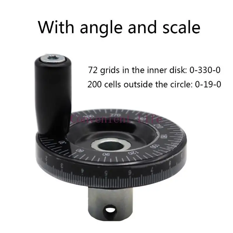 L1EE قطع غيار عجلة اليد الباكليت الصلبة عجلة اليد مع مقبض دوار ضياء 10x63 مللي متر مقياس آلة طحن عقارب